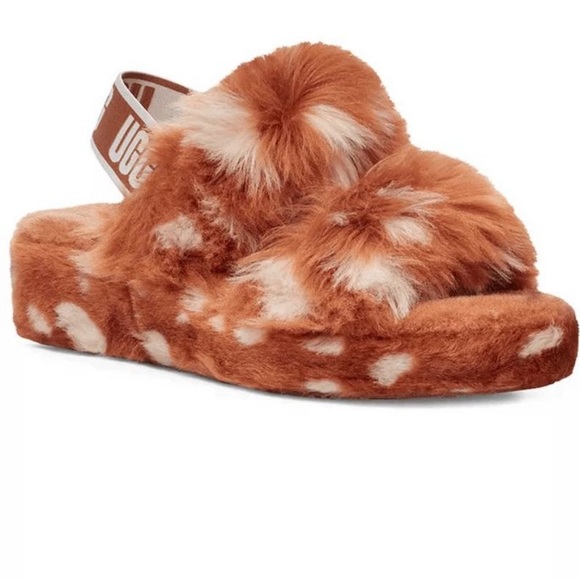 UGG Oh Yeah spots slippers, womens size 6 - Picture 1 of 8